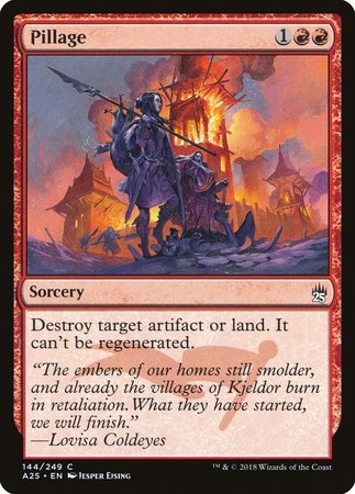 Pillage [Masters 25] | Cards and Coasters CA