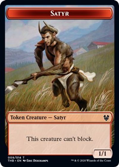 Satyr // Goblin Construct Double-sided Token [Challenger Decks 2021 Tokens] | Cards and Coasters CA