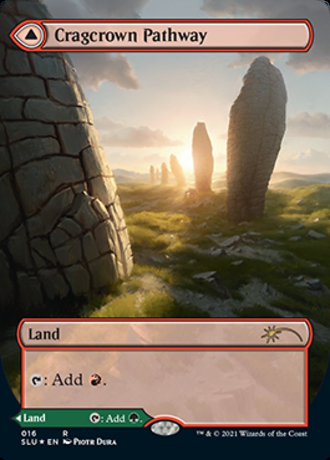 Cragcrown Pathway // Timbercrown Pathway (Borderless) [Secret Lair: Ultimate Edition 2] | Cards and Coasters CA
