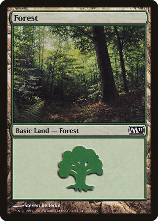 Forest (248) [Magic 2011] | Cards and Coasters CA