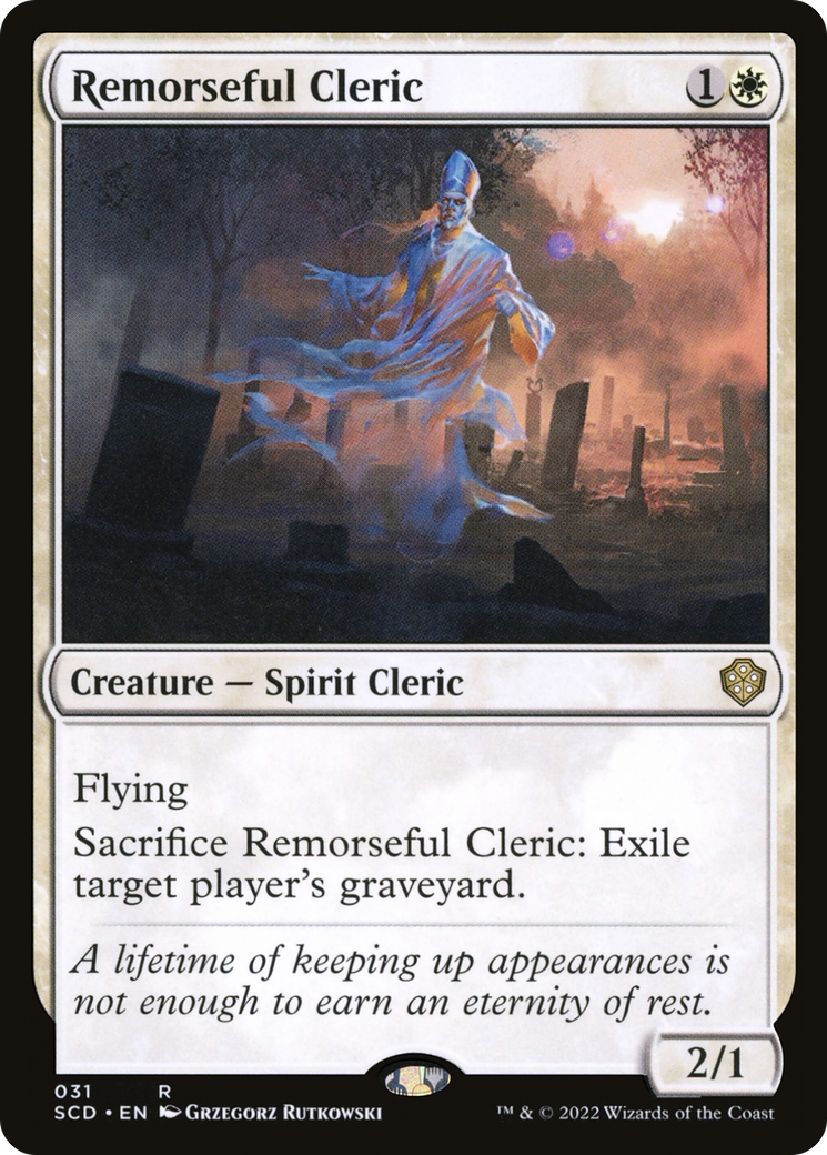 Remorseful Cleric [Starter Commander Decks] | Cards and Coasters CA