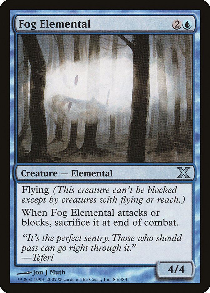 Fog Elemental [Tenth Edition] | Cards and Coasters CA