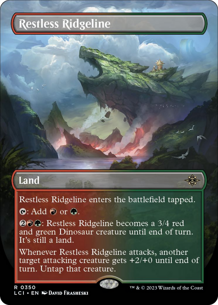 Restless Ridgeline (Borderless) [The Lost Caverns of Ixalan] | Cards and Coasters CA