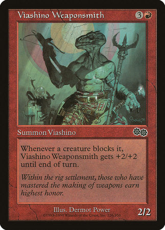Viashino Weaponsmith [Urza's Saga] | Cards and Coasters CA