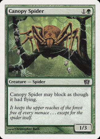 Canopy Spider [Eighth Edition] | Cards and Coasters CA