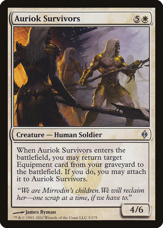 Auriok Survivors [New Phyrexia] | Cards and Coasters CA