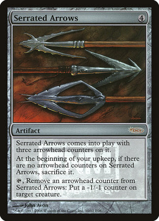 Serrated Arrows [Friday Night Magic 2008] | Cards and Coasters CA