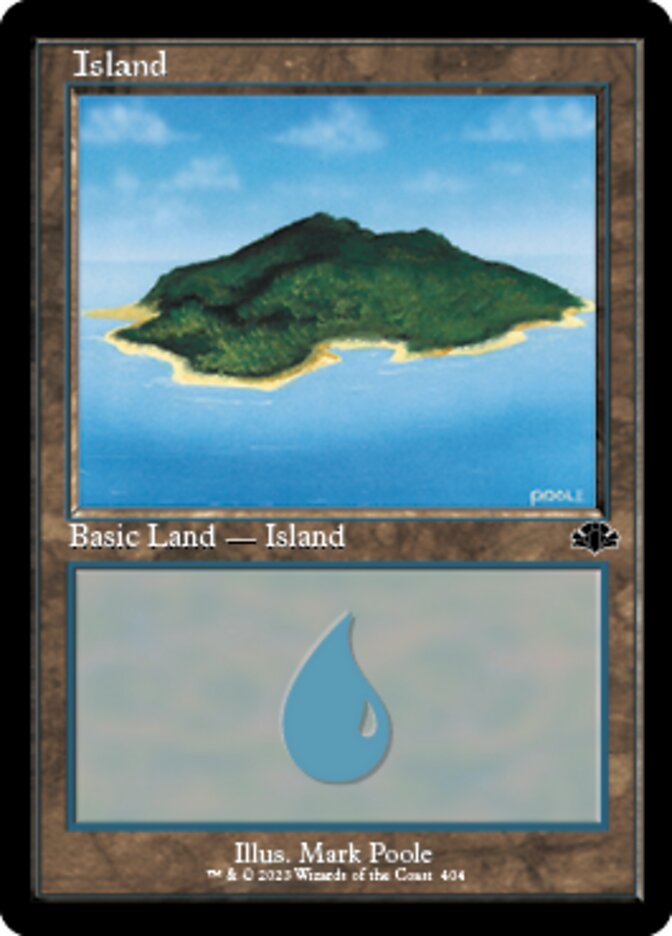 Island (404) (Retro) [Dominaria Remastered] | Cards and Coasters CA