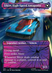 Slicer, Hired Muscle // Slicer, High-Speed Antagonist (Shattered Glass) [Universes Beyond: Transformers] | Cards and Coasters CA