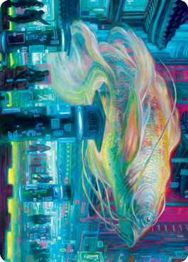 Skyswimmer Koi Art Card [Kamigawa: Neon Dynasty Art Series] | Cards and Coasters CA
