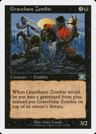 Gravebane Zombie [Classic Sixth Edition] | Cards and Coasters CA