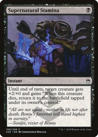 Supernatural Stamina [Masters 25] | Cards and Coasters CA