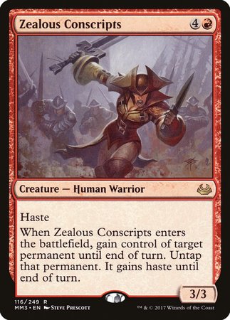 Zealous Conscripts [Modern Masters 2017] | Cards and Coasters CA