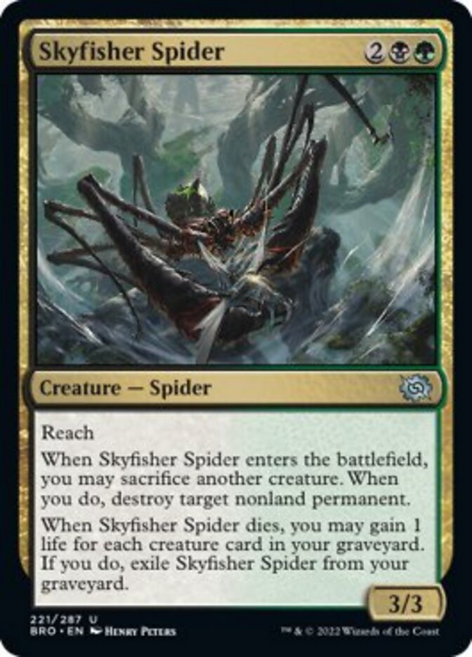 Skyfisher Spider [The Brothers' War] | Cards and Coasters CA