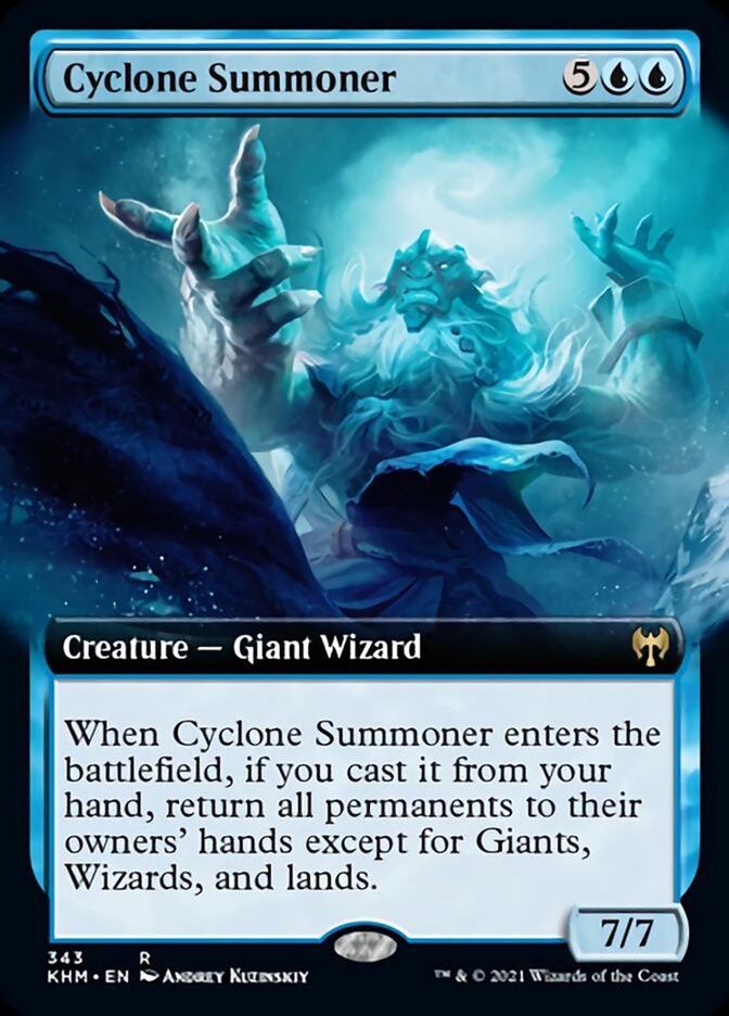 Cyclone Summoner (Extended Art) [Kaldheim] | Cards and Coasters CA