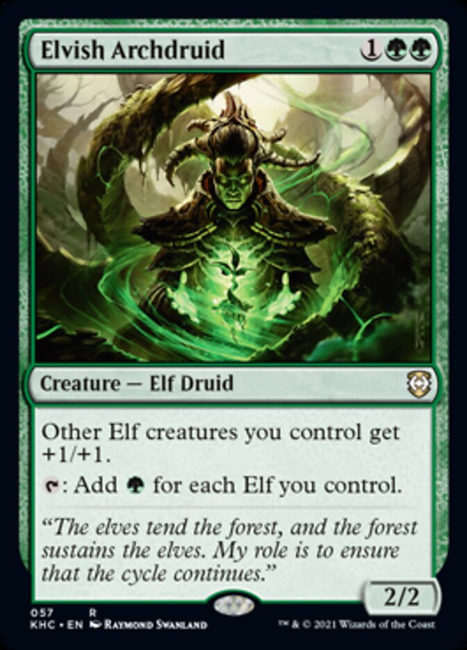 Elvish Archdruid [Kaldheim Commander] | Cards and Coasters CA