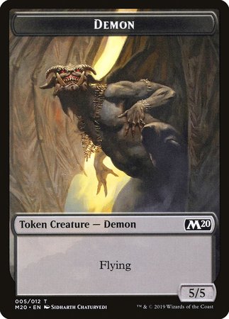 Demon Token [Core Set 2020 Tokens] | Cards and Coasters CA