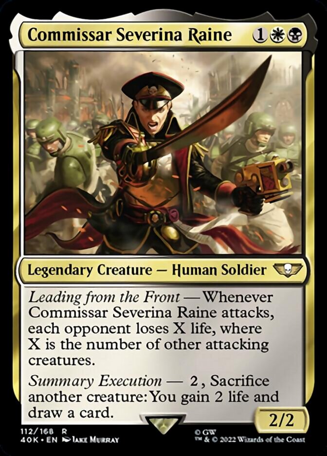 Commissar Severina Raine [Universes Beyond: Warhammer 40,000] | Cards and Coasters CA