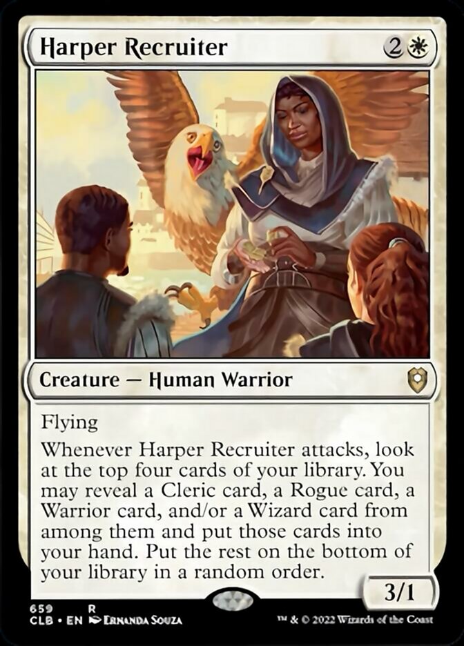 Harper Recruiter [Commander Legends: Battle for Baldur's Gate] | Cards and Coasters CA