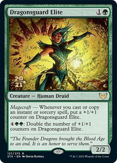 Dragonsguard Elite [Strixhaven: School of Mages Prerelease Promos] | Cards and Coasters CA