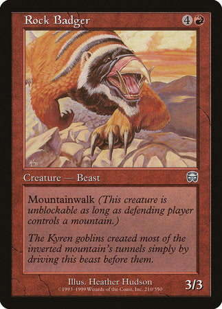 Rock Badger [Mercadian Masques] | Cards and Coasters CA