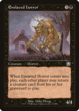 Enslaved Horror [Mercadian Masques] | Cards and Coasters CA
