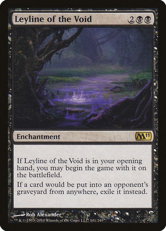 Leyline of the Void [Magic 2011] | Cards and Coasters CA