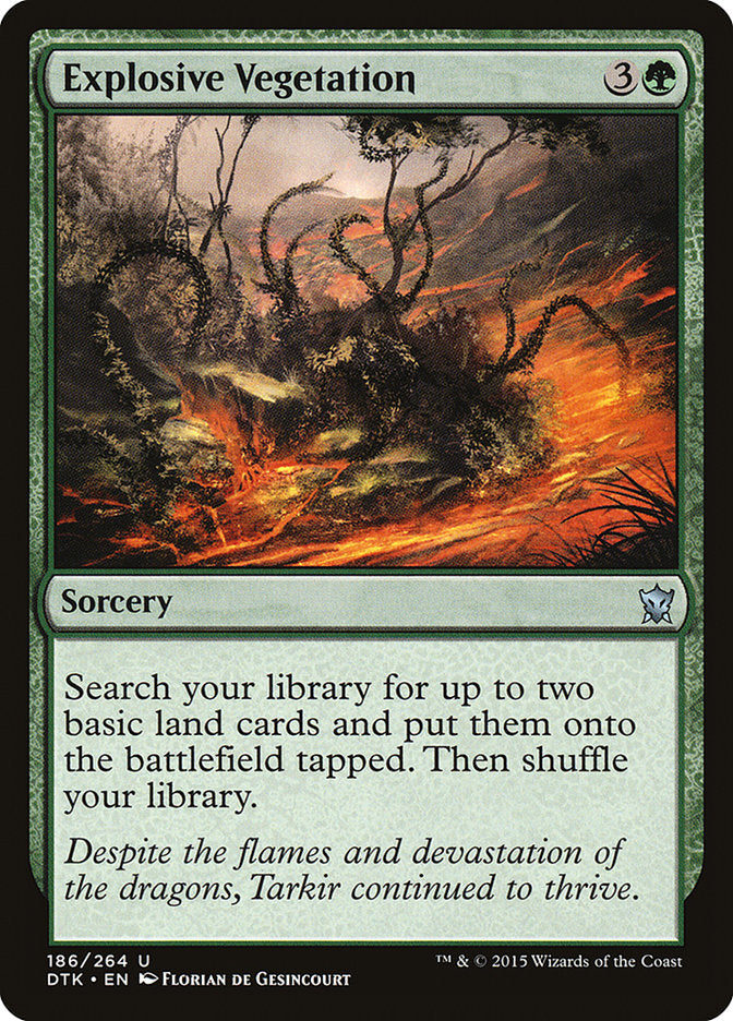Explosive Vegetation [Dragons of Tarkir] | Cards and Coasters CA