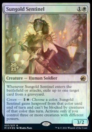 Sungold Sentinel [Innistrad: Midnight Hunt Prerelease Promos] | Cards and Coasters CA