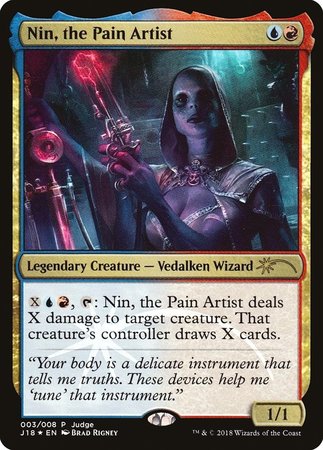 Nin, the Pain Artist [Judge Gift Cards 2018] | Cards and Coasters CA