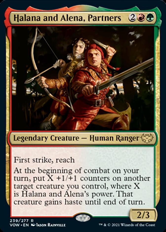 Halana and Alena, Partners [Innistrad: Crimson Vow] | Cards and Coasters CA