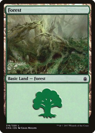 Forest (316) [Commander Anthology] | Cards and Coasters CA