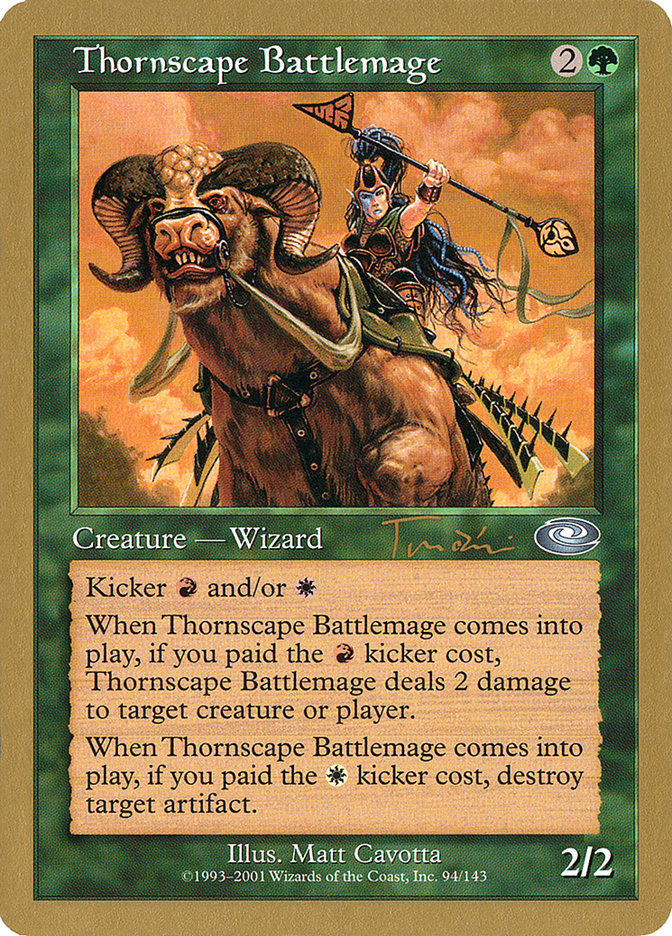 Thornscape Battlemage (Jan Tomcani) [World Championship Decks 2001] | Cards and Coasters CA