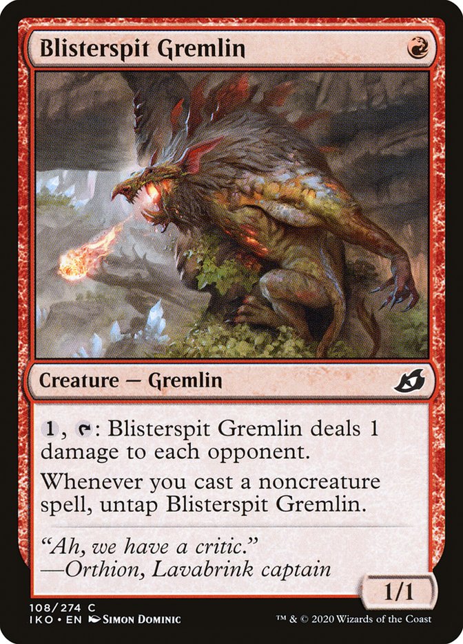 Blisterspit Gremlin [Ikoria: Lair of Behemoths] | Cards and Coasters CA