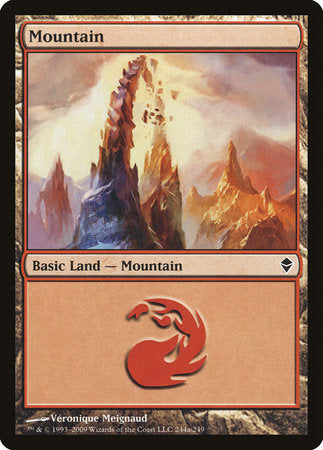 Mountain (244a) [Zendikar] | Cards and Coasters CA