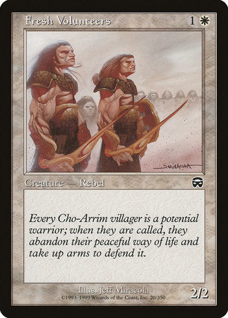 Fresh Volunteers [Mercadian Masques] | Cards and Coasters CA