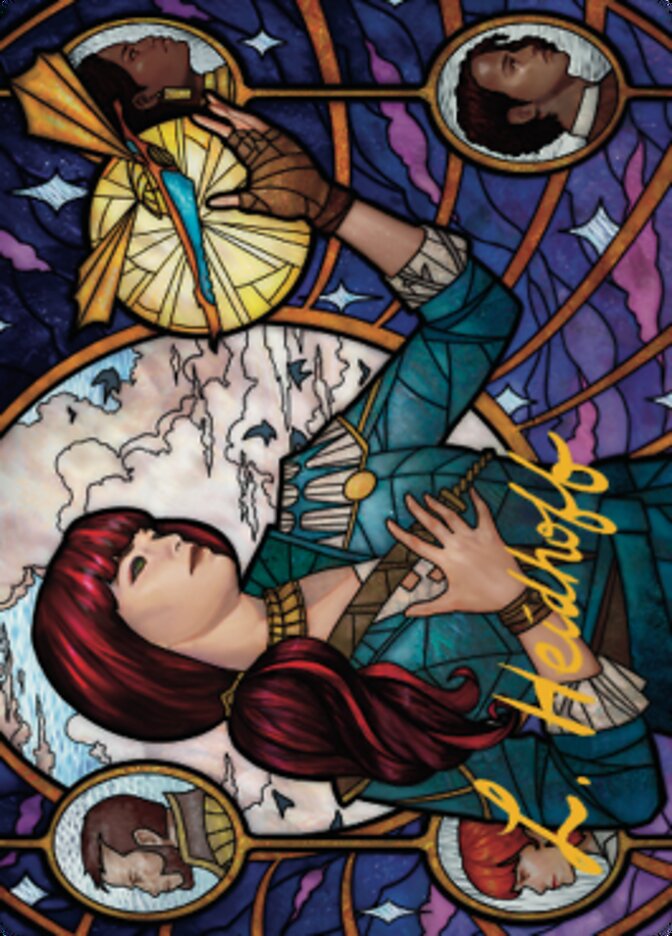 Jhoira, Ageless Innovator Art Card (Gold-Stamped Signature) [Dominaria United Art Series] | Cards and Coasters CA