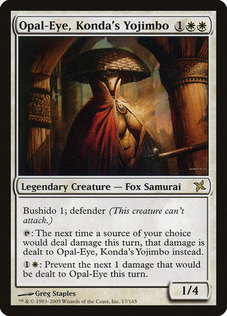 Opal-Eye, Konda's Yojimbo [Betrayers of Kamigawa] | Cards and Coasters CA