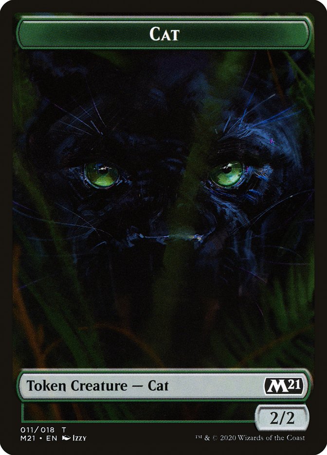 Cat (011/018) [Core Set 2021 Tokens] | Cards and Coasters CA