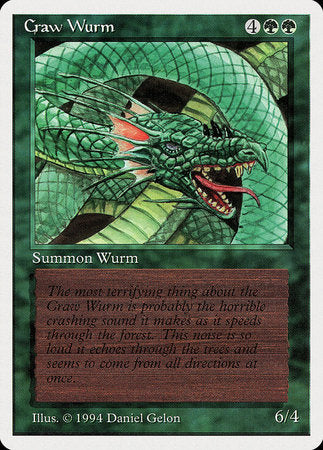 Craw Wurm [Summer Magic / Edgar] | Cards and Coasters CA