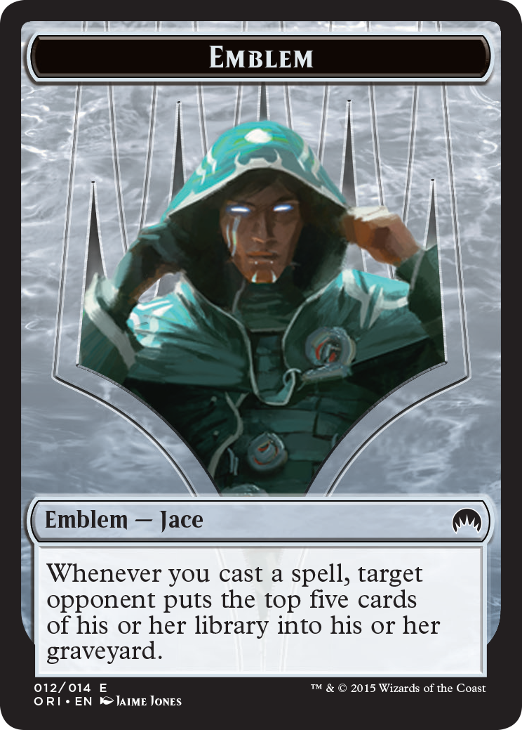 Pest // Jace, Telepath Unbound Emblem Double-Sided Token [Secret Lair: From Cute to Brute Tokens] | Cards and Coasters CA