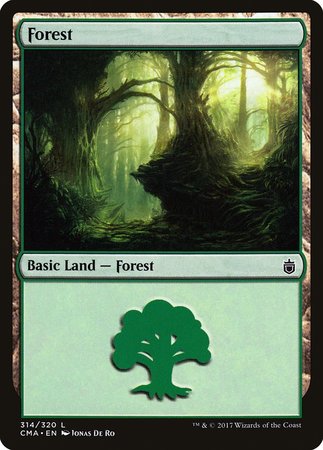 Forest (314) [Commander Anthology] | Cards and Coasters CA