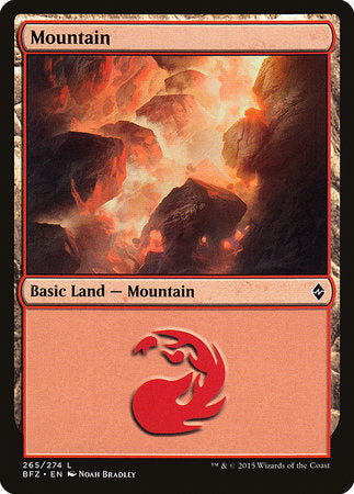 Mountain (265) [Battle for Zendikar] | Cards and Coasters CA