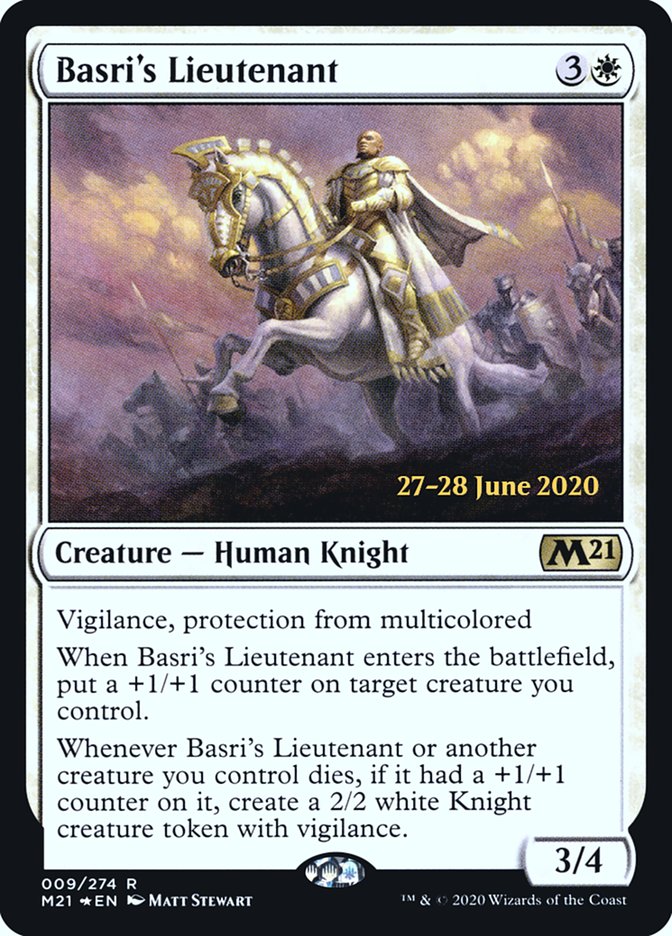 Basri's Lieutenant  [Core Set 2021 Prerelease Promos] | Cards and Coasters CA