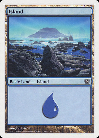 Island (335) [Ninth Edition] | Cards and Coasters CA