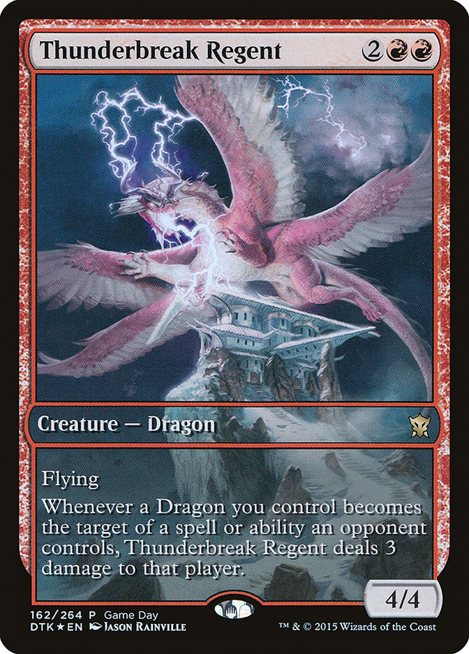 Thunderbreak Regent (Game Day) [Dragons of Tarkir Promos] | Cards and Coasters CA