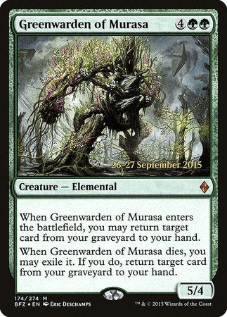 Greenwarden of Murasa [Battle for Zendikar Promos] | Cards and Coasters CA