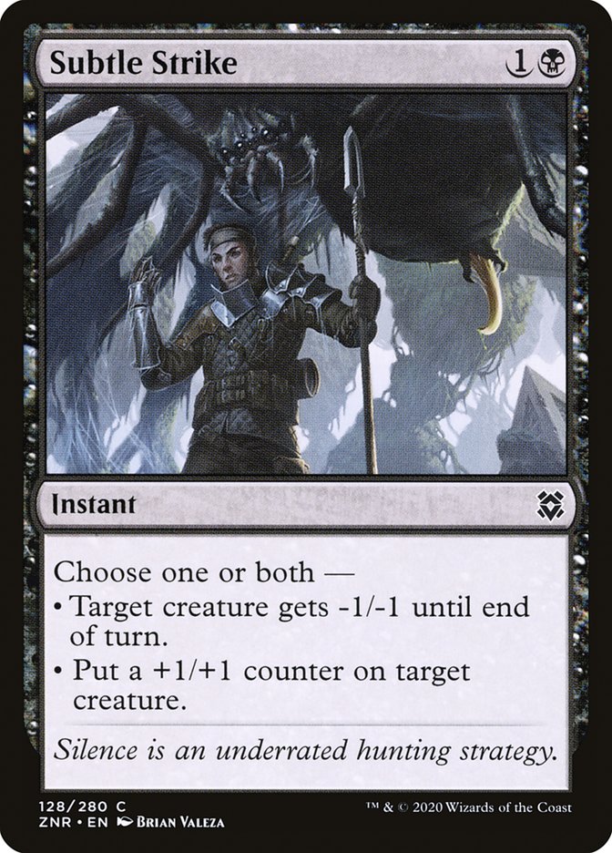 Subtle Strike [Zendikar Rising] | Cards and Coasters CA