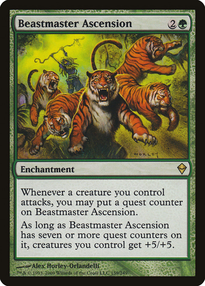 Beastmaster Ascension [Zendikar] | Cards and Coasters CA