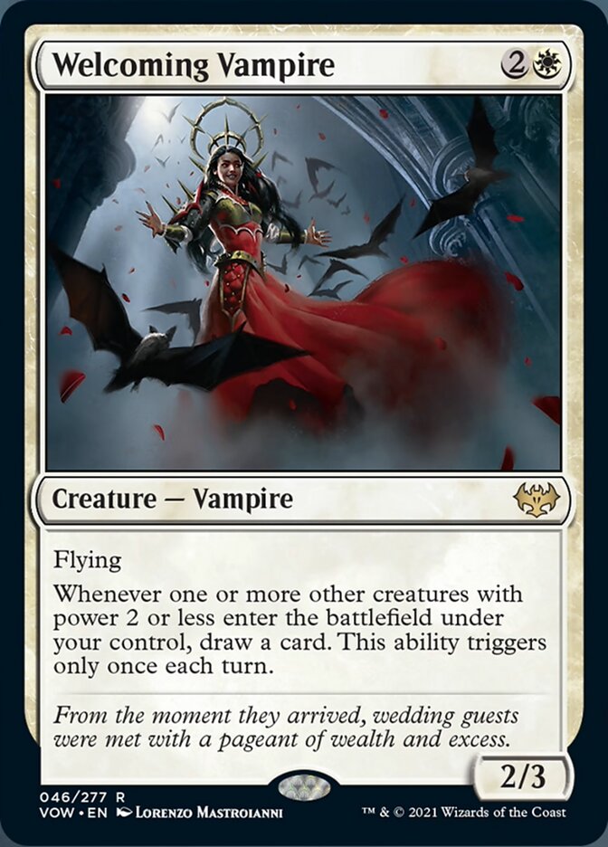 Welcoming Vampire [Innistrad: Crimson Vow] | Cards and Coasters CA